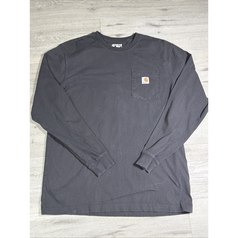 Carhartt K126-BLK LRG REG Men's Long Sleeve T-Shirt, Size Large - Black‎